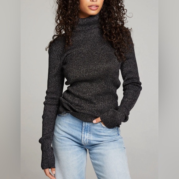 Chaser Bloom Licorice Turtleneck - Picture 1 of 5
